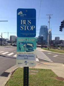 Mitech Partners Adopts-A-Stop at Nashville MTA Stop